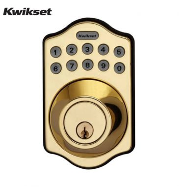 Kwikset - 264 Traditional Electronic Deadbolt / Keypad (Polished Brass)