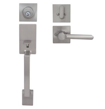 Gatehouse – Parma / Maidstone Keyed Entry Handleset / Finish: Satin Nickel