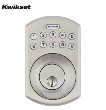 Kwikset - Electronic Deadbolt / Keypad (Satin Nickel) For Sale