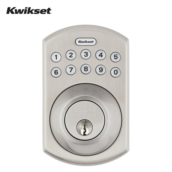 Kwikset - Electronic Deadbolt / Keypad (Satin Nickel) For Sale